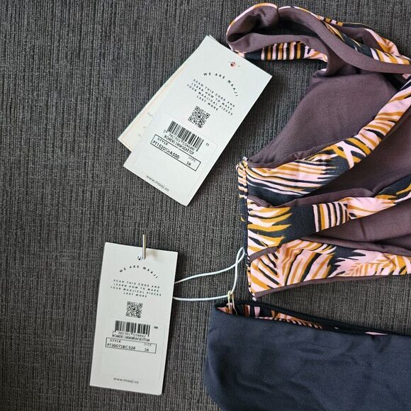 Maaji Women's Fig Sublime Reversible Bikini Top & Bottom Bikini Set Size Small - Picture 9 of 16